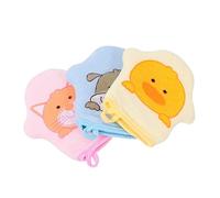 WOONEKY 3pièces Gants De Bain Cartoon Pour Garçon Fille Éponge De Colorée Exfoliant Pour Garçon Fille