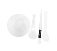 WOONEKY 4 Ensembles Set de Bols à Facial Diy Plastique Kit Outils de Beauté pour Esthéticiennes Accessoires pour Préparation et Application de Masques