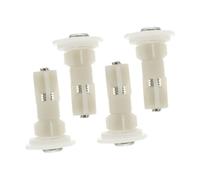 WOONEKY 4 ensembles Visserie Abattant Wc Acier Inoxydable Kit de Boulons Expansion Durables pour Fixation Couvercle de Toilette Installation Facile et Compatible Standard