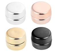 WOONEKY 4 Paires Lot Boutons Magnétiques pour Hijab Accessoires de Foulard Électroplatiné Pins Décoratifs Ronds Faciles à Appliquer et Durables pour Femmes Musulmanes