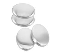 WOONEKY 4 Pièces Bloc Inox Désodorisant Réutilisable Lot Pour Éliminer Les Odeurs Fortes De Cuisine Compact Et Doux Pour Peau