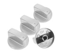 WOONEKY 4 Pièces Boutons de Commande Universels pour Cuisinière Gaz et Électrique Lot de Remplacement Facile pour Cuisine Maison et Restaurant