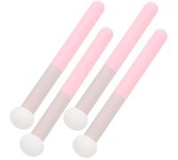 WOONEKY 4 Pièces Ensemble D'éponges à Maquillage avec Manche en Aluminium de Champignon Éponge Douce et Facile à Saisir pour Fond de Teint et Correcteur, pour Maquillage Quotidien