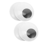 WOONEKY 4 Pièces Grands Yeux Mobiles Autocollants pour Bricolage Kit Marionnettes Décoration Maison Halloween Yeux Plastiques Animés Auto-adhésifs