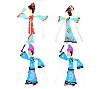 WOONEKY 4 pièces Kit DIY Marionnettes Traditionnelles Éducatif Garçon Fille Matériel Écologique pour Activités Artistiques et