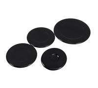 WOONEKY 4 pièces Kit Remplacement pour Capuchons de Brûleur de Cuisinière à Gaz Accessoires de Brûleur avec Design Unique pour Distribution Du Gaz et Installation Facile