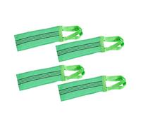 WOONEKY 4 Pièces Lot de Serviettes Exfoliantes pour Corps Longue Éponge de Douce pour Hommes et Femmes Nettoyage et Gommage
