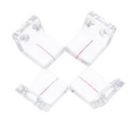 WOONEKY 4 pièces Loupe Plastique Transparent pour Scie à Table Grossissement Clair Accessoire de Précision pour Travail Du Bois Montage Stable avec Double Fixation Lot