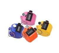 WOONEKY 4 Pièces Mini Compteur à Cliquer Coloré Compteur Manuel Adorable pour Statistiques et Bureau Design Pratique et Durable