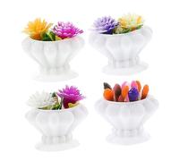WOONEKY 4 Pièces Mini Plantes de Miniatures de Bonsai pour Décorations de Maison Accessoires de Mini et Décors de Table