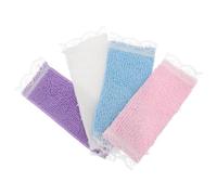 WOONEKY 4 Pièces Mini Serviettes de Bain Décoratives pour Modèles de Salle de Bain Miniature Couleurs Aléatoires Couleur Aléatoire