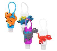 WOONEKY 4 Pièces Motif De Dessin Animé 30Ml Étui En Silicone Pour La Main Mini Bouteille De Distribution De Parfum Bouteille De Lotion Pour Les Mains Pour Enfants Conteneur De Stockage De