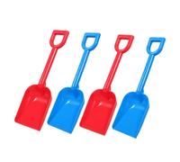 WOONEKY 4 Pièces Pelles de Plage Plastique pour Garçon Fille Jouets de Sable Colorés Rouges Outils de Jardinage pour Petits Bâtisseurs