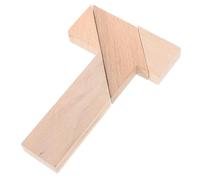 WOONEKY 4 Pièces Puzzle Bois T Puzzle Jeu de Casse Tête Éducatif Bois pour Adultes et Garçon Fille de Réflexion Familiale et Créative Tangram Moderne