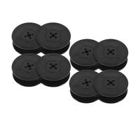 WOONEKY 4 Pièces Ruban pour Machine à Écrire Mécanique Ruban Encreur Noir Double Bobine Compatible Universellement avec Anciennes Machines à Écrire et Calculatrices Remplacement et