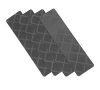 WOONEKY 4 Pièces Tapis Escalier Autoadhésif Antidérapant pour Intérieur et Extérieur Protection Marches Bois Isolation Thermique et Bruit Confortable et Réutilisable Adapté Aux Personnes