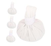 WOONEKY 4 Pièces Thai Herbal Compress Balls For Muscle Relaxation Soft Aromatherapy Massage Bags Natural Hot Compress Packs For Full Body Spa Therapy