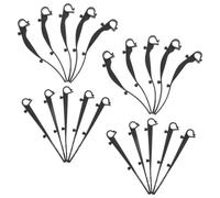 WOONEKY 40 Pièces Clips de Fixation pour Gouttières Grillagées, Fixations pour Moustiquaires en Plastique Noir, Crochets Courbés et Droits, pour Gouttière et Système de Drainage,