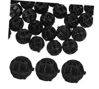 WOONEKY 40 Pièces Filtres D'Aquarium Biococcus Fournitures D'Aquarium Boule Filtrante avec Coton Boules Réutilisables Boules Filtrantes Filtre D'Aquarium Professionnel Fourniture