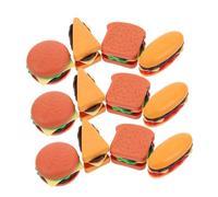 WOONEKY 40 Pièces Food Play Set Realistic Miniature Kitchen Toys for Pretend Burger Sandwich Hot Dog Toast Accessories for Creative Role Play and Family Interaction
