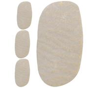 WOONEKY 4pcs Accessoires Violon et Alto Coussinets en Cuir pour Chevalet, Protection des Cordes Contre l'Usure, Accessoires Professionnels pour Musiciens et Passionnés