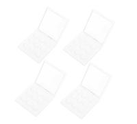 WOONEKY 4pièces Boîtes De Rangement Cosmétiques Multi-grid Pour Eye Shadow Blush Et Organisateur De Maquillage Pratique Et Élégant