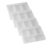 WOONEKY 4pièces Boîtes De Rangement Transparentes Lot pour Accessoires De Quincaillerie Vis Et Écrous Conteneur Outils Compact Et Portable