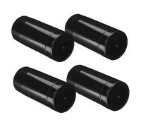 WOONEKY 4pièces Lot De Tubes Rechargeables Twist-up Pour à Lèvres Flacons Vides De Voyage Noirs Pour Lotions Et Déodorants Format Compact Et Pratique Pour Transport