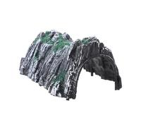 WOONEKY 4pièces Modèle Tunnel Ferroviaire Plastique Tunnel De Grotte Simulée Accessoire Décoratif pour Jeux De Voie Ferrée Kit Bricolage pour Garçon Fille