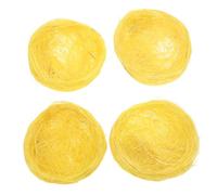 WOONEKY 4pièces Nids Oiseaux De Litière pour Poulet Ornements De Jardin Porte-œufs Décoration De Paysage Oiseaux Faux Nid Oiseau