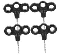 WOONEKY 4pièces Piquets De Tente Plastique Légers Et Réutilisables pour Château Gonflable Camping Plage Et Jardinage