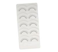 WOONEKY 5 Paires Faux cils fake lashes lash extension es extension extensions de cils bandes de d'entraînement pratique de la greffe de pratiquer les fibre Black