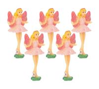 WOONEKY 5 pièces Ballet Doll Music Box Accessories Princess Figurines Dancing Ballet Dancer Decor for Music Box