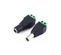 WOONEKY 5 pièces Connecteur DC Alimentation Mâles Femelles avec Bornier à Vis Adaptateur Câble pour Caméras CCTV et Bandes LED Facile à Installer sans Soudure Sertissage