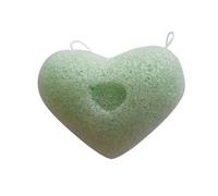 WOONEKY 5 pièces Éponge Visage Naturelle Cœur Nettoyante Douce Exfoliante pour Peau Sensible Soin Visage et Massage Corporel