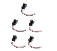 WOONEKY 5 Pièces Interrupteur Crépusculaire Photoélectrique pour Éclairage Extérieur Capteur Automatique Dc Protection Surcharge Aux Intempéries pour Lampadaires et