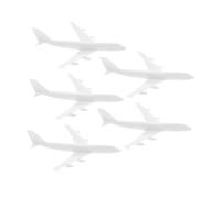 WOONEKY 5 Pièces Miniature Avion Modèle Aéroport Décor Architectural pour Maquettes et Décoration Intérieure