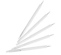 WOONEKY 5 Pièces Outils de Sculpture Silicone Double-embout Ergonomique Stylos à Pointes pour Poterie Modelage et Décoration Argile Polyvalents Légers et Faciles à Nettoyer