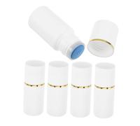 WOONEKY 5 Pièces Refillable Liquid Sponge Applicator Bottles With Soft Head And Elegant Cap For Cosmetic Essential Oil And Lotion Application