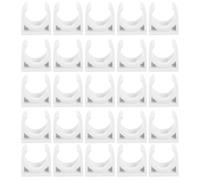 WOONEKY 50 Pièces Collier de Serrage U Forme PVC Support Fixation Tuyau Résistant Corrosion pour Tuyaux Fins Air Eau Carburant