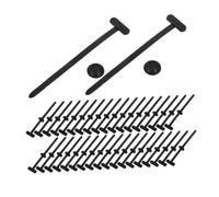 WOONEKY 50 Pièces Pin Button Zip Ties Holder Heavy Duty Nylon Cable Tie Buckle For Car Repair Trunk Mudguard Wire Fastening
