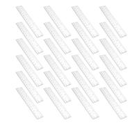 WOONEKY 50 Pièces Règle Droite Transparente Plastique Outil de Mesure Précis pour Bureau et École Accessoire Léger et Incassable pour Étudiants