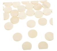 WOONEKY 50 Socles Ronds Miniatures en Bois Khaki Faciles à Utiliser, Design Stable et Sécurisé, pour Figurines D'action et Projets Diy, Lot de 50 Pièces
