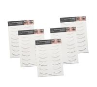 WOONEKY 5feuilles Lot De Autocollants Pour Cils Inférieurs Tatouages Extension De Cils Pour Maquillage Des Yeux Adaptés Aux Femmes