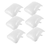 WOONEKY 6 Pièces Ballons Rectangulaires Écrits Ballons Inflatables Blancs pour Décorations de Fête Mariage Anniversaire et Remise de Diplômes