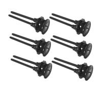 WOONEKY 6 pièces Bouton Double Chasse Eau Noir Mécanisme de Rinçage Économiseur Eau pour Réservoir Wc Compatible Petits et Grands Volumes Kit pour Remplacement Toilette