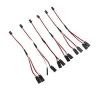 WOONEKY 6 pièces Câble Y Extension Broches pour Modélisme Rc Signal Double Canal Prolongateur Mâle vers Femelle Compatible avec Voitures et Télécommandés