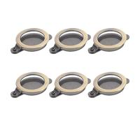 WOONEKY 6 Pièces Cache Porte Entrée Vieilli Protection Intimité pour Œil de Porte Couvercle Anti-espionnage pour Sécurité Appartement et Hôtel Accessoire Pratique et Protecteur Poussière