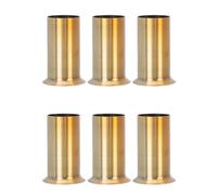 WOONEKY 6 Pièces Candelabra Candle Socket Covers With Flip Edge European Style Vintage Lamp Sleeves For Ceiling Light Fixtures And Chandelier Replacement Elegant Bronze Finish