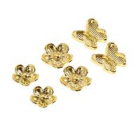 WOONEKY 6 Pièces Charms Métalliques Décorations de Fleurs pour Événements Festifs